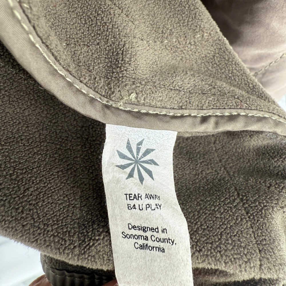 Athleta Quilted Funnel Neck Zip Up Jacket Taupe Women Small Lightweight Casual‎ - Picture 6 of 8